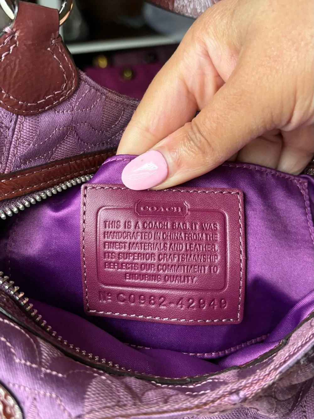 💜COACH Gramercy Op Art Bag & Wallet💜